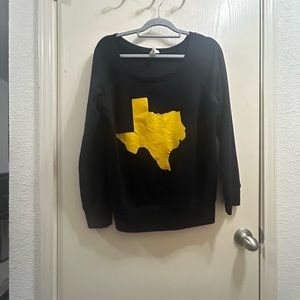 Black and gold sweatshirt